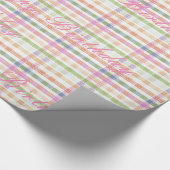 Papier Cadeau Vert rose et bleu (Coin)