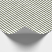 Papier Cadeau Vert sage | Papier à enveloppement blanc (Coin)