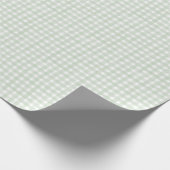 Papier Cadeau Vert Sauge Gingham Classique (Coin)