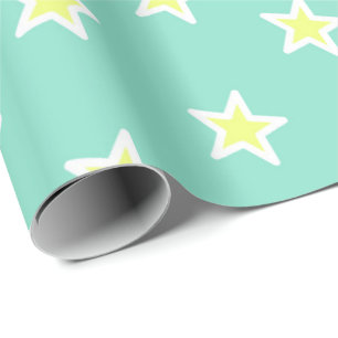 Papier Cadeau Vert superbe de mousse de mer d'étoile