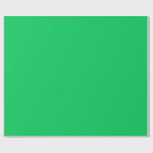 Papier Cadeau Vert Tropical Uni | Classique | Élégant (Plat)