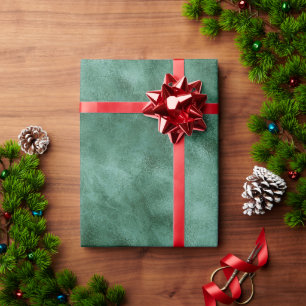 Papier Cadeau Vert Turquoise de pin chic