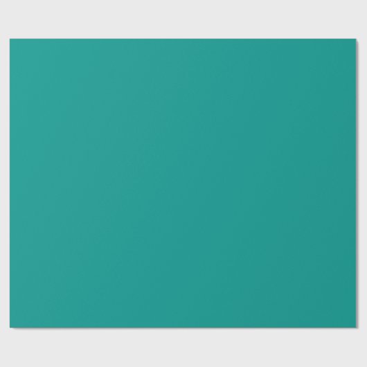 Papier Cadeau Vert Turquoise solide (Plat)