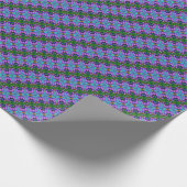 Papier Cadeau Vert turquoise violet Design abstrait (Coin)