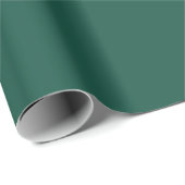 Papier Cadeau Vert uni Opale (Coin rond)
