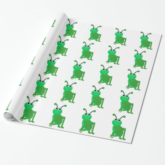 Papier Cadeau Vert vif (Déroulé)