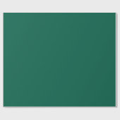 Papier Cadeau Vert viridien solide (Plat)