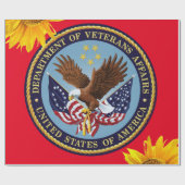 Papier Cadeau Vertans de tournesol Papier d'enveloppement de mat (Plat)