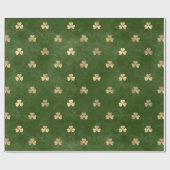 Papier Cadeau Verte Emerald Or Shamrock métal (Plat)