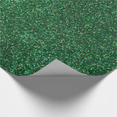 Papier Cadeau Verte Parties scintillant émeraude étincelle Glam (Coin)