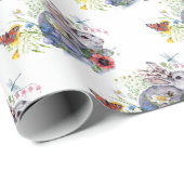 Papier Cadeau Veste de printemps (Coin rond)