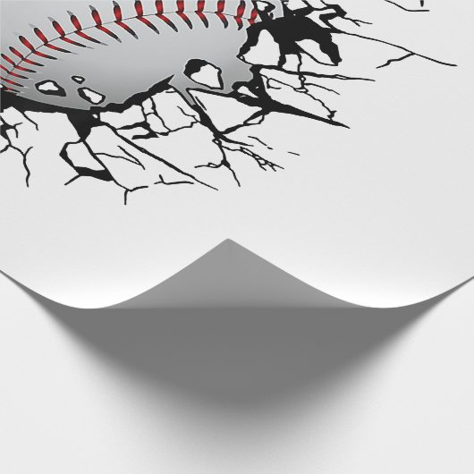 Papier Cadeau Vêtements de baseball - Baseball (Coin)