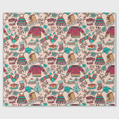 Papier Cadeau Vêtements d'hiver (Plat)