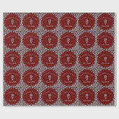 Papier Cadeau Veterinarian Graduation Maroon Silver (Plat)