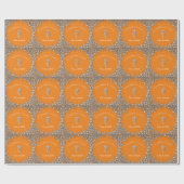 Papier Cadeau Veterinarian Graduation Orange Silver (Plat)