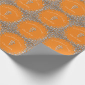 Papier Cadeau Veterinarian Graduation Orange Silver (Coin)
