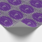 Papier Cadeau Veterinarian Graduation Purple Silver (Coin)