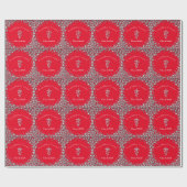 Papier Cadeau Veterinarian Graduation Red Silver (Plat)