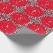 Papier Cadeau Veterinarian Graduation Red Silver (Coin)