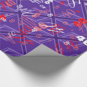 Papier Cadeau Viant Purple Color Union Jack (Coin)