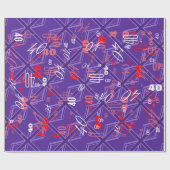 Papier Cadeau Viant Purple Color Union Jack (Plat)