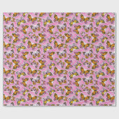 Papier Cadeau Vibe Y2K papillon orange (Plat)