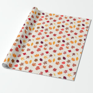Papier Cadeau Vibes Automne Feuilles Automne