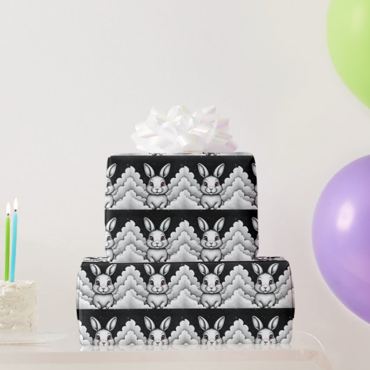 Papier Cadeau Vibes célestes de lapin céleste (Cadeaux de fête)