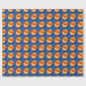 Papier Cadeau Vibes d'automne Citrouille Cupcakes cadeau (Plat)