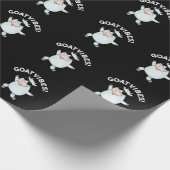 Papier Cadeau Vibes de chèvre amusant Good Vibes Animal Pun Dark (Coin)