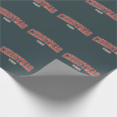 Papier Cadeau Vibes de Noël rétro (Coin)