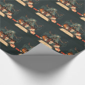 Papier Cadeau Vibes de pyjama de vacances (Coin)