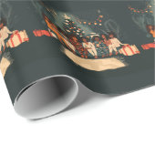 Papier Cadeau Vibes de pyjama de vacances (Coin rond)