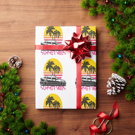 Papier Cadeau Vibes d'été (Cadeau de vacances)