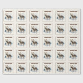 Papier Cadeau Vibes d'hiver Moose - Anniversaire (Plat)