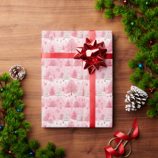 Papier Cadeau Vibes d'hiver Pink Enchanted