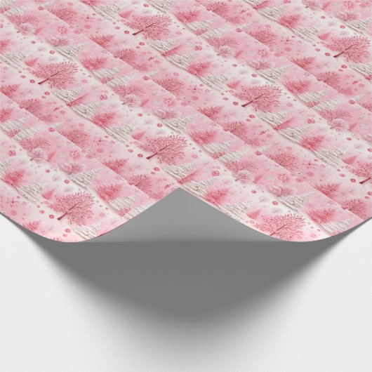 Papier Cadeau Vibes d'hiver Pink Enchanted (Coin)