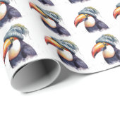 Papier Cadeau Vibes d'hiver Toucan (Coin rond)