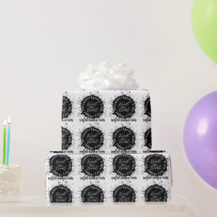 Papier Cadeau Vibes Éffrayantes modernes uniquement Halloween no