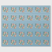 Papier Cadeau Vibes Joyeuses de Noël Rétro (Plat)