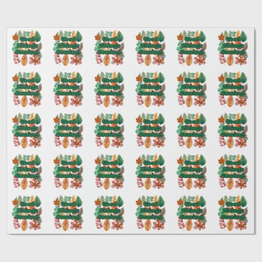 Papier Cadeau vibes positives (Plat)