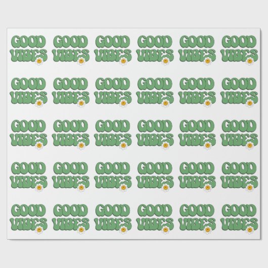 Papier Cadeau Vibes Positives (Plat)
