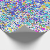 Papier Cadeau Vibrant Abstract Watercolor Splatter Pattern (Coin)
