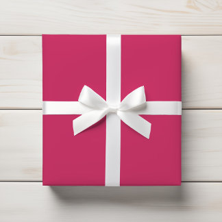 Papier Cadeau Vibrant Berry chaud Fuchsia rose couleur solide