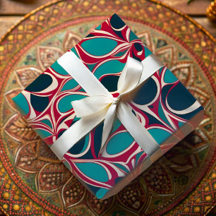 Papier Cadeau Vibrant Bio wirl Ankara African American Cadeau