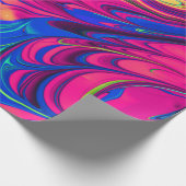 Papier Cadeau Vibrant Color Aesthetic Pattern (Coin)