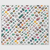 Papier Cadeau Vibrant Gemstone Pattern (Plat)