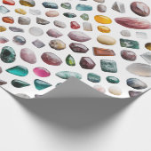 Papier Cadeau Vibrant Gemstone Pattern (Coin)
