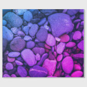 Papier Cadeau Vibrant Gradient Stones Photography (Plat)
