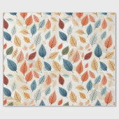 PAPIER CADEAU VIBRANT LEAF PATTERNS (Plat)